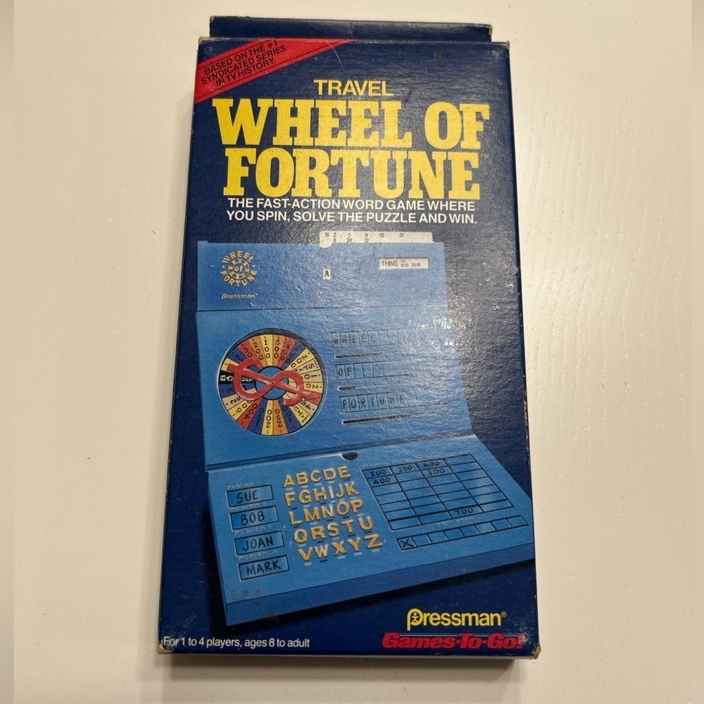 Vintage Wheel of Fortune Travel Game